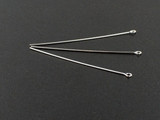 Sterling Silver Eye Pins, 2in Length, 22 Gauge