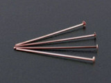 Copper Head Pins, 1in Length, 22 Gauge, 6 Count (Closeout)