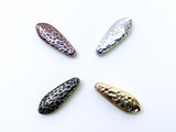 Hammertone Dagger Beads, Petal Shaped Beads for Handcrafted Jewelry Making