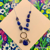 Soft Flex Assorted Sizes Blue Lapis Lazuli Polished Nugget, 1 Count 