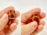 Soft Flex Halloween Holiday or Fall Themed Brown Owl Ceramic Beads For Playful Jewelry Making (Closeout) 