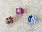 Soft Flex 10mm Assorted Colors Ceramic Round Beads, 10 Count 