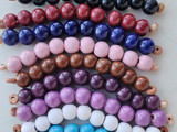 10mm Assorted Colors Ceramic Round Beads Bundle (9 Strands)