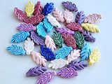 Soft Flex 1x.5mm Assorted Colors Ceramic Leaves, 1 Count 