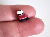 Soft Flex 10x10mm Ornament Santa Boot Ceramic Teeny Tiny Bead, 1 Count