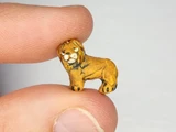 Soft Flex 16x13mm Lion Ceramic Teeny Tiny Bead, 1 Count 