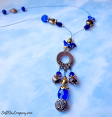 25.4x34.2mm Assorted Metals Round Connector with Flowers, 1 Count