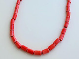 Soft Flex 11x7mm Red Ceramic Tube Beads, 50 Count