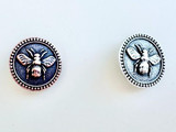 TierraCast 15mm Assorted Metals Bee Button, 1 Count 