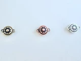 TierraCast 20.4x13.1mm Assorted Metals Lotus Magnetic Clasp with Loops, 1 Count