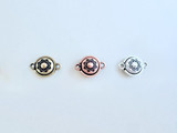 TierraCast 20.4x13.1mm Assorted Metals Lotus Magnetic Clasp with Loops, 1 Count 