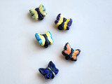 11x9mm Mystery Color Butterfly Ceramic Teeny Tiny Bead, 1 Count
