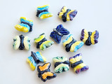 11x9mm Mystery Color Butterfly Ceramic Teeny Tiny Bead, 1 Count