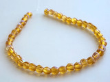 5mm Topaz Czech Glass Melon Beads, 43 Count