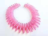 Soft Flex 10x9mm Pink Czech Glass Petals, 71 Count 