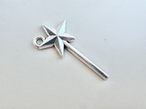 26x12mm Star Wand Charm, 1 Count