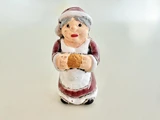 Soft Flex 29x15mm Large Mrs. Santa Claus Ceramic Bead, 1 Count