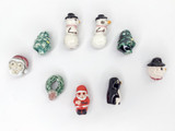 Soft Flex 13x10mm Small Christmas Tree Ceramic Bead, 1 Count
