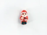 Soft Flex 15x7mm Small Santa Claus Ceramic Bead, 1 Count