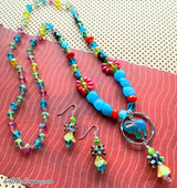 21x22mm Milky Aqua Czech Glass Elephant Beads, 2 Count (Closeout)