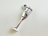 Soft Flex Champagne Toast Pewter Champagne Flute Charm 