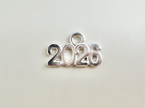 Champagne Toast Pewter 2026 Charm