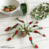 Soft Flex 15x7mm Green Japanese Bamboo Table Cut Barrel Beads, 20 Count (Closeout) 