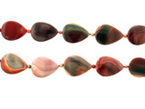 Soft Flex 22 Count Multicolor Imperial Jasper Polished Pears And Rounds 