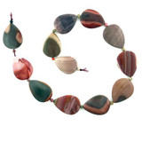 Soft Flex 22 Count Multicolor Imperial Jasper Polished Pears And Rounds