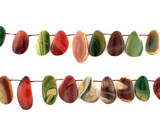 Soft Flex 20 Count Varied Size Multicolor Imperial Jasper Polished Slices 