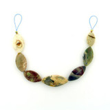 Soft Flex 7 Count Graduated Multicolor Polished Thunder Egg Agate Ellipse 