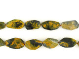 Soft Flex Black & yellow Agate Simple Cut Nuggets 