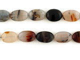 Varied Size Moss Agate Smooth Oval