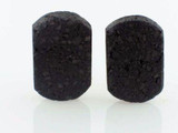Soft Flex 28 Count 14mm Capsules Double Drilled Hole Indonesian Lava Rock 