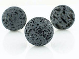 18 Count 22mm White Indonesian Lava Rock Rounds