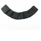 Soft Flex 24x24mm Black Onyx Matte Finish Overlap Squares, 7 Count 