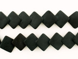 18 Count 33x33mm Matte Finish Onyx Overlapping Diamonds