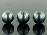 23 Count 18mm Gunmetal Shell Pearls