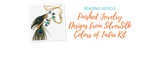 Finished Jewelry Designs from SilverSilk Colors of India Kit