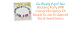 Beading Party With Cassandra Spicer Of Beads To Live By: Special Tea & Seed Beads