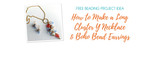 How to Make a Long Cluster Y Necklace & Boho Bead Earrings