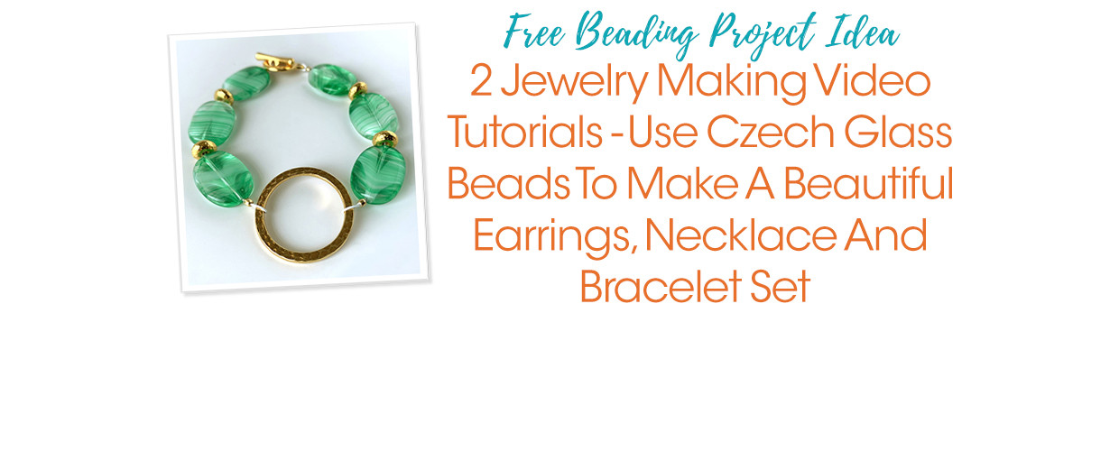 2 Jewelry Making Video Tutorials Use Czech Glass Beads To Make A