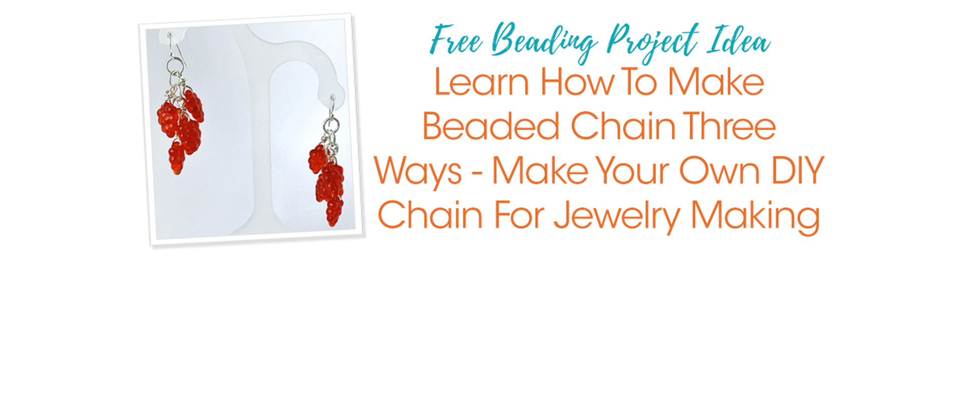 Learn How To Make Beaded Chain Three Ways Make Your Own DIY Chain For