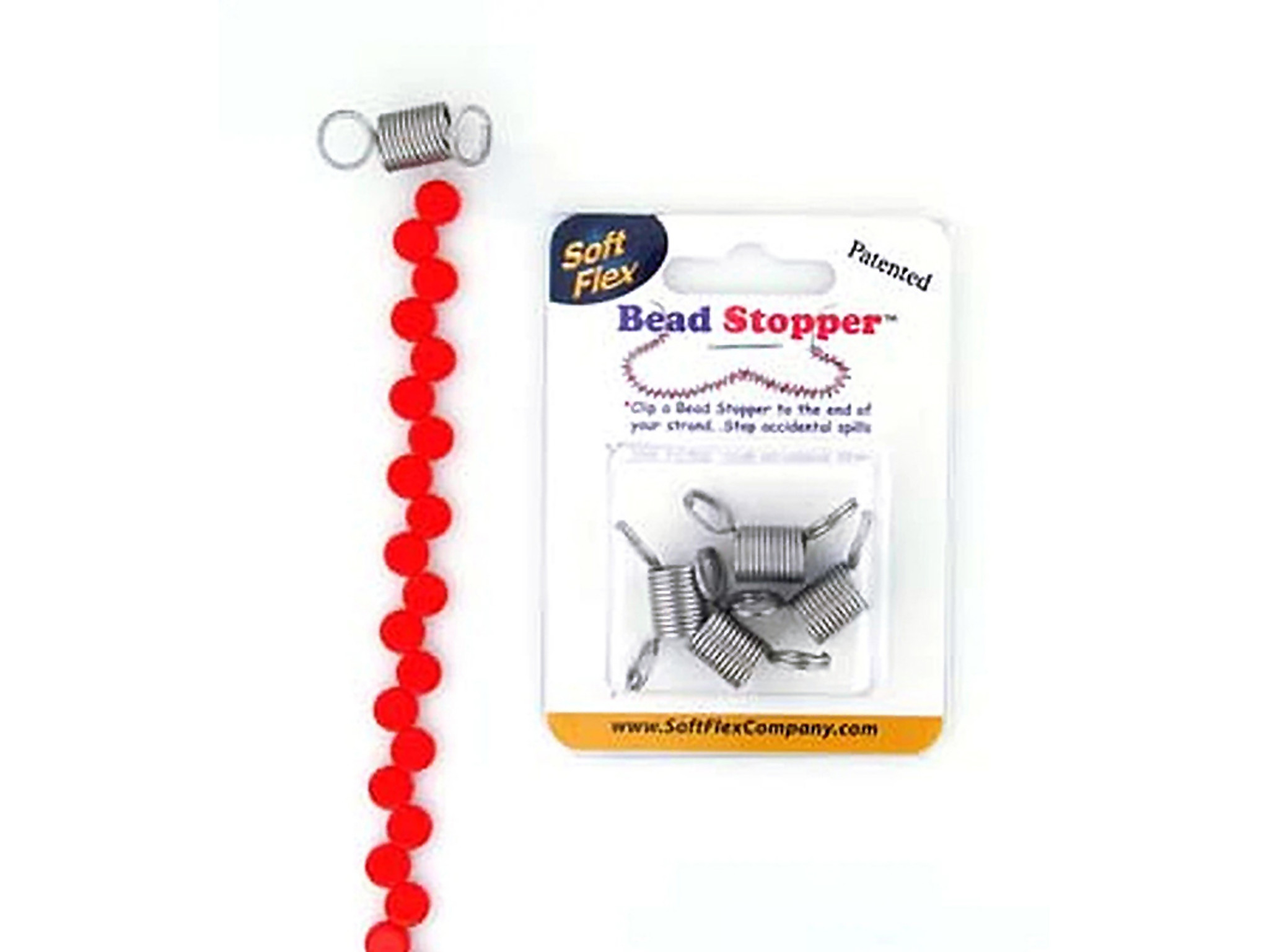 Red Bead Stoppers - 4 Pack