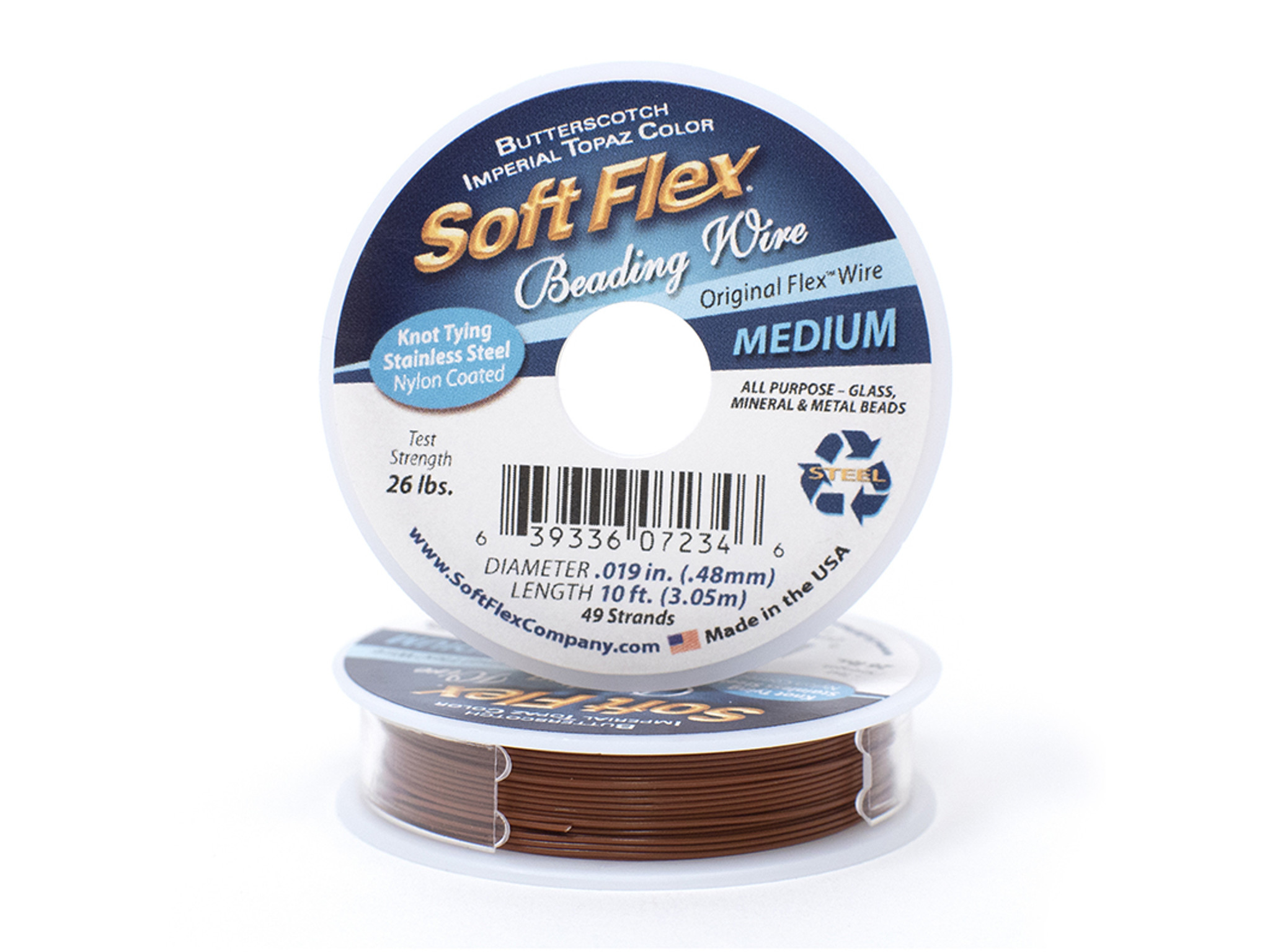 Soft Flex Metallics Duo of Beading Wire - Copper and Antique Brass