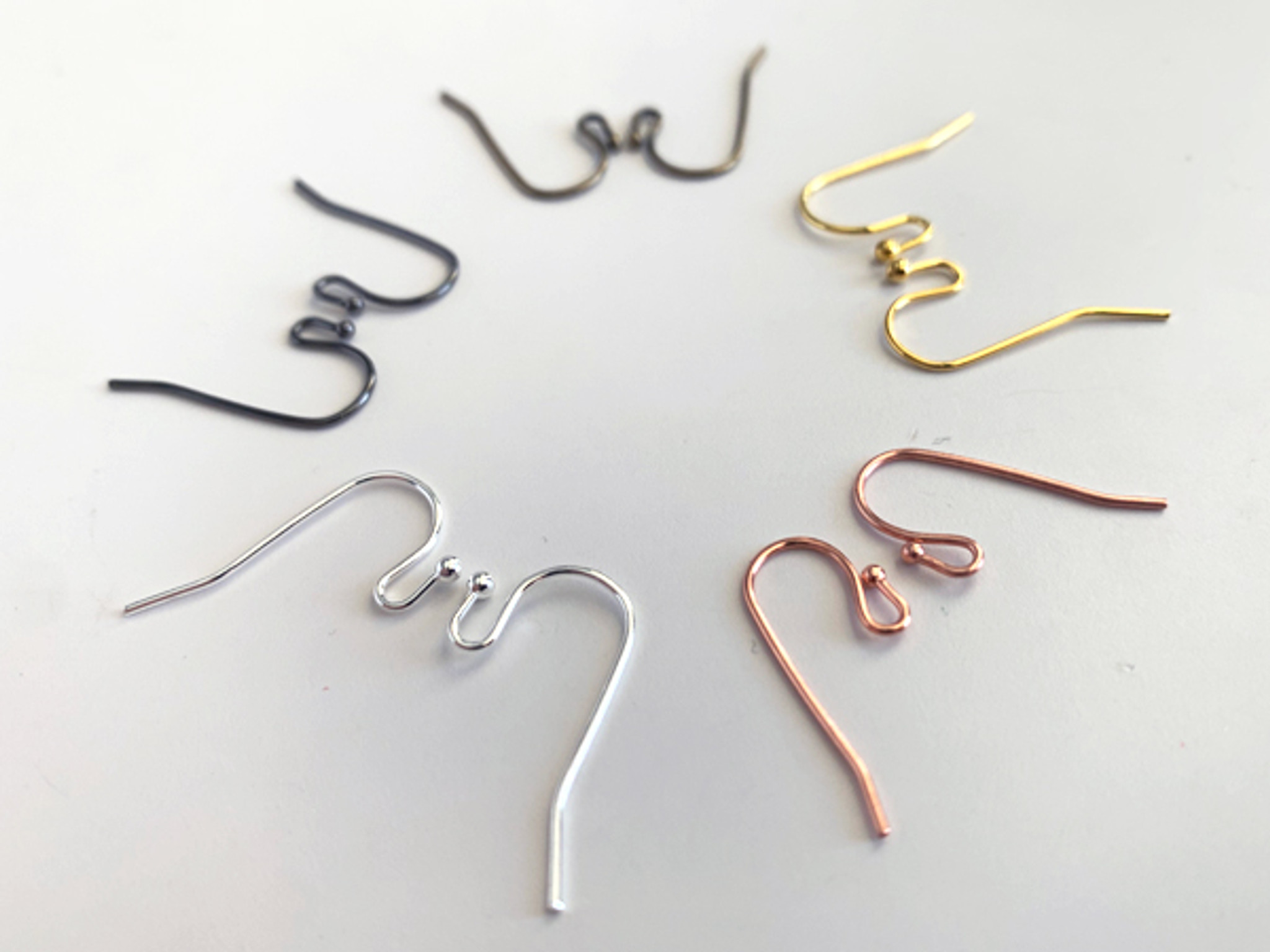 22 Gauge Assorted Metal Ear Wires With Ball End