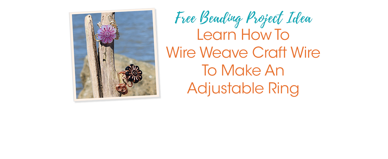 Learn How To Wire Weave Craft Wire To Make An Adjustable Ring - Soft ...
