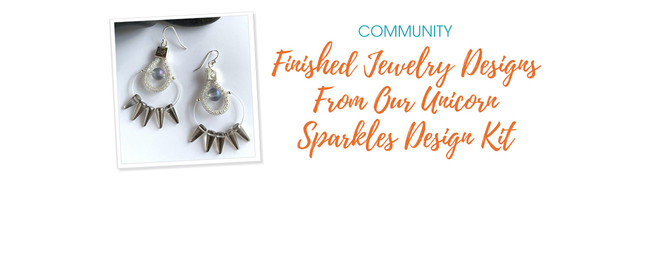 Finished Jewelry Designs From Our Unicorn Sparkles Design Kit