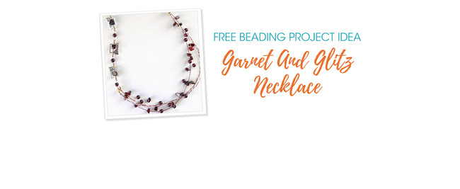 Free Beading Project Idea: Garnet And Glitz Necklace