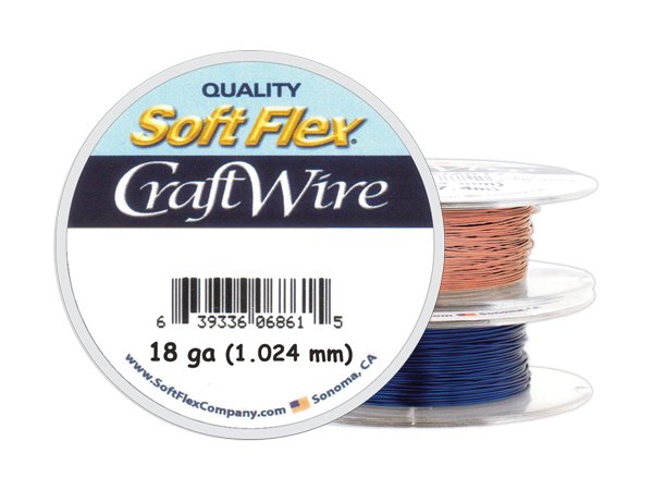 24 Gauge Silver Plated Charcoal Soft Flex® Craft Wire - Golden Age Beads
